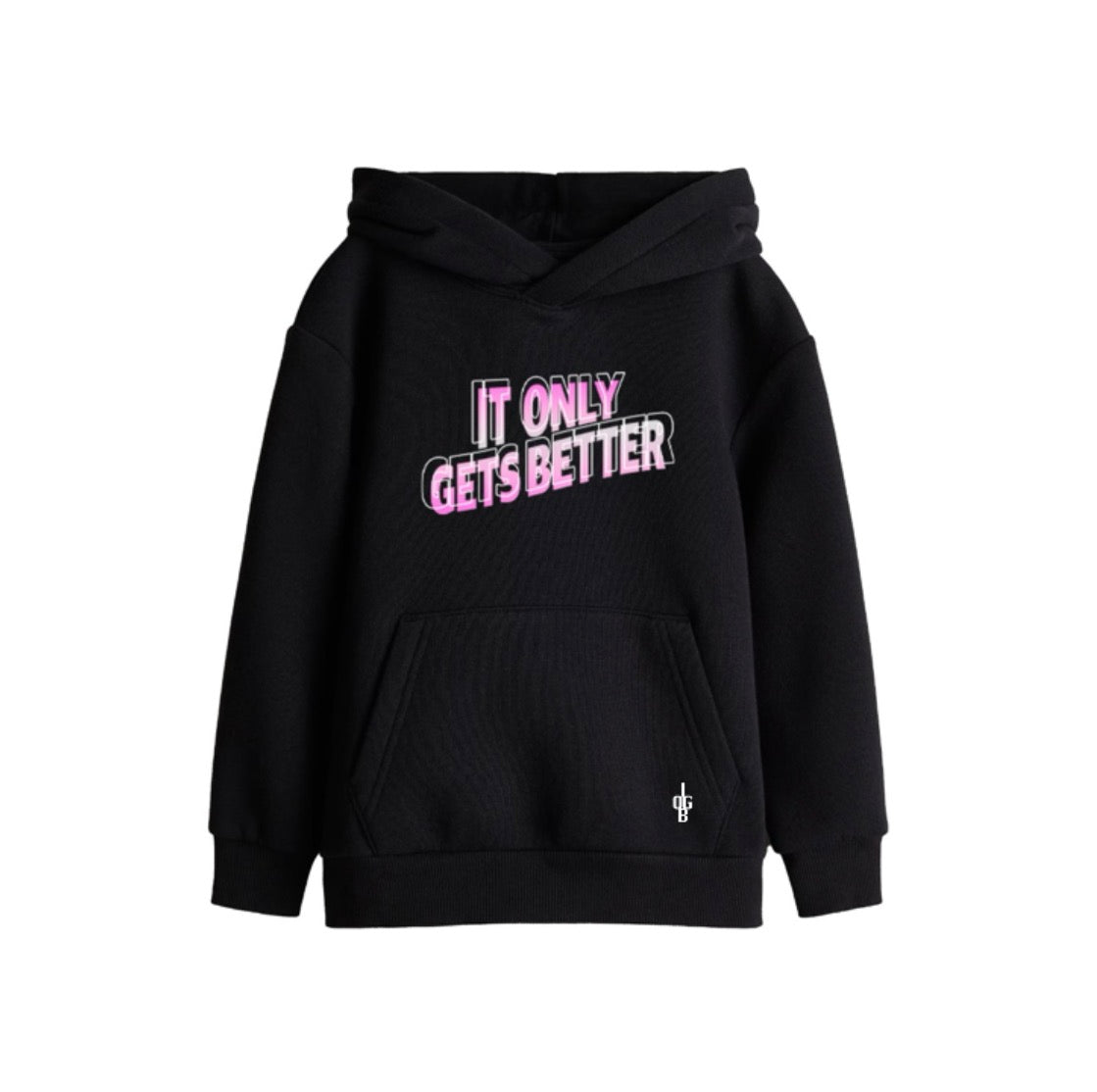 'It Only Gets Better' Gradient Kids Hoodie