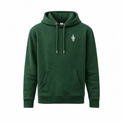 ‘IOGB’ ESSENTIALS HOODIE - FOREST GREEN