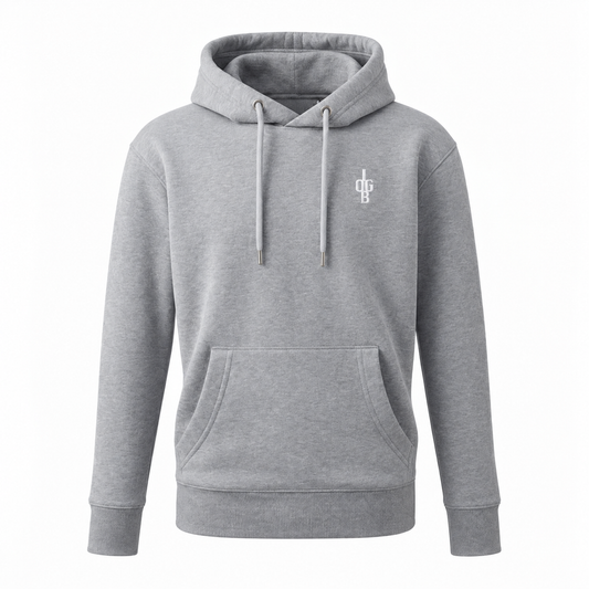 ‘IOGB’ ESSENTIALS HOODIE - LIGHT GREY