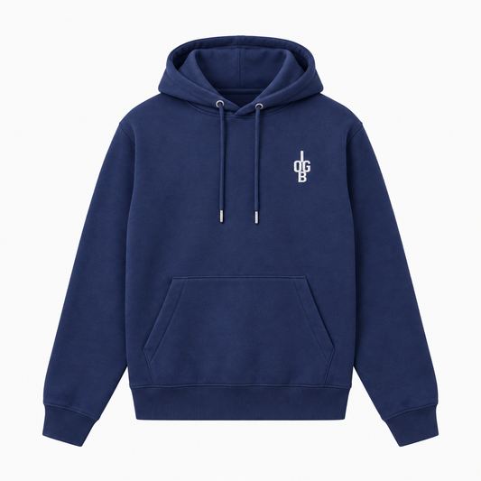 ‘IOGB’ ESSENTIALS HOODIE - NAVY BLUE