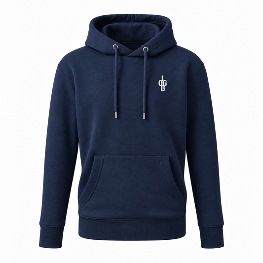 ‘IOGB’ ESSENTIALS HOODIE - NAVY BLUE