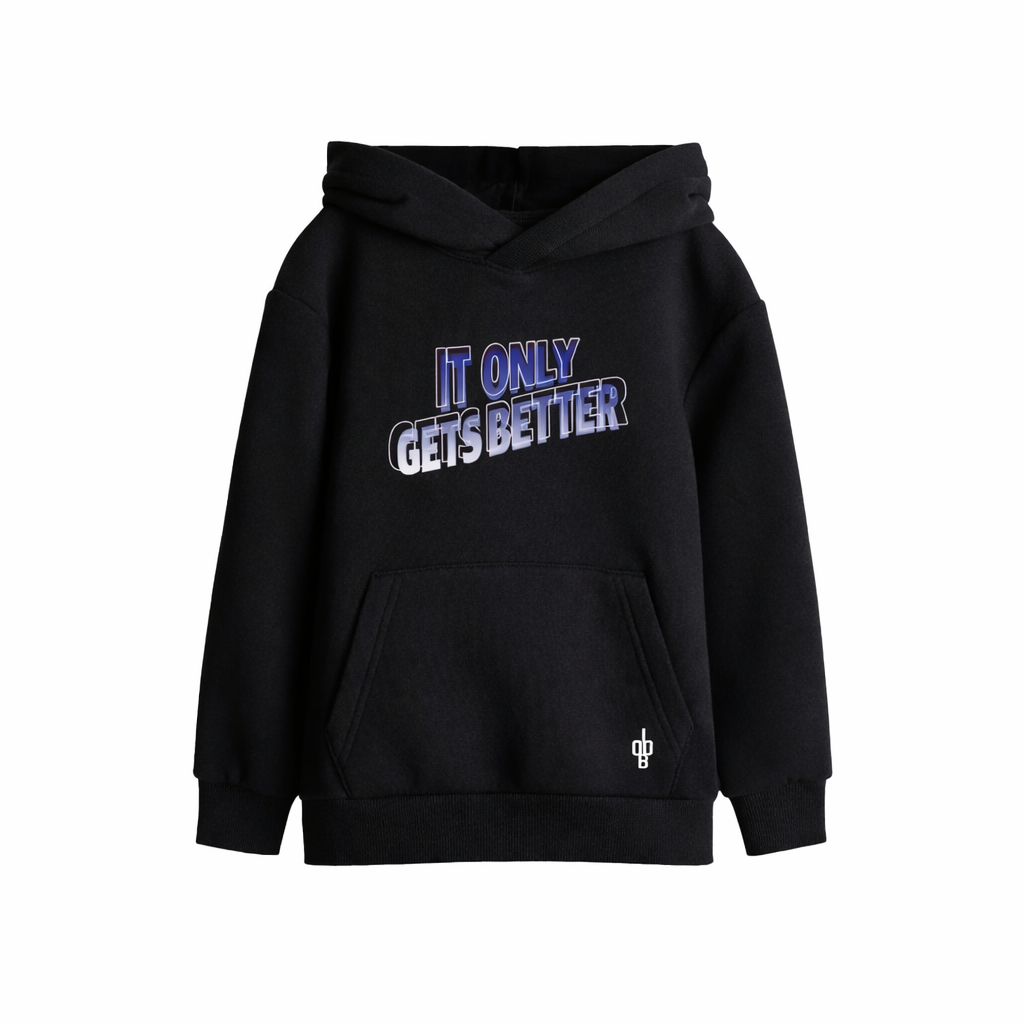 'It Only Gets Better' Gradient Kids Hoodie