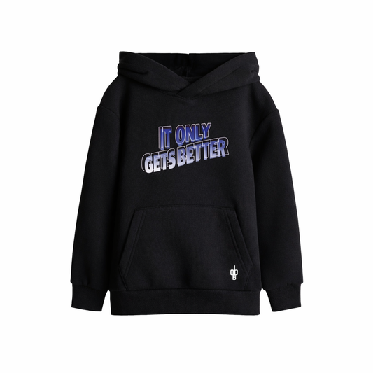 'It Only Gets Better' Gradient Kids Hoodie